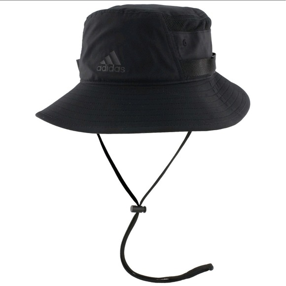 Adidas Victory 3 Black UPF 50 Bucket Boonie Hat Size‎ L/XL New - Picture 1 of 9